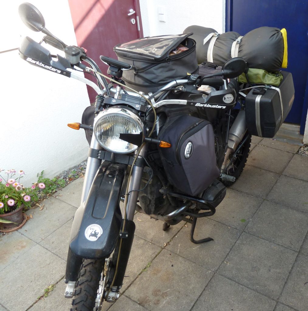 Reisefertige GS für die Tour