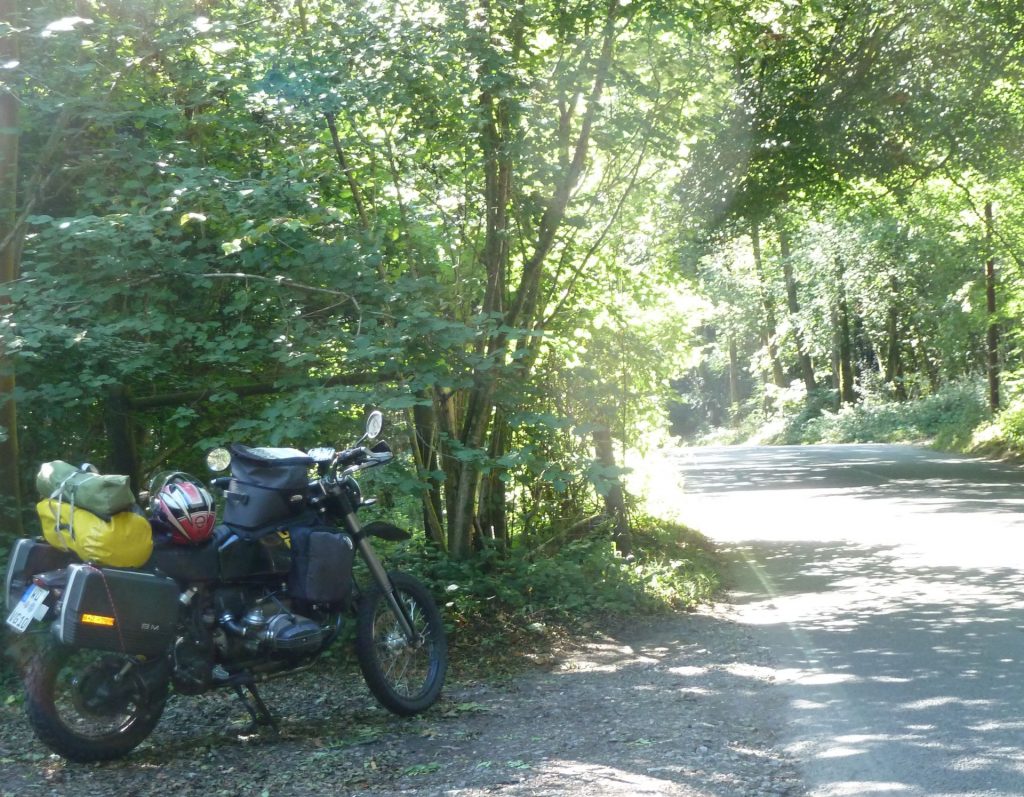 Mit der BMW Motorrad in England