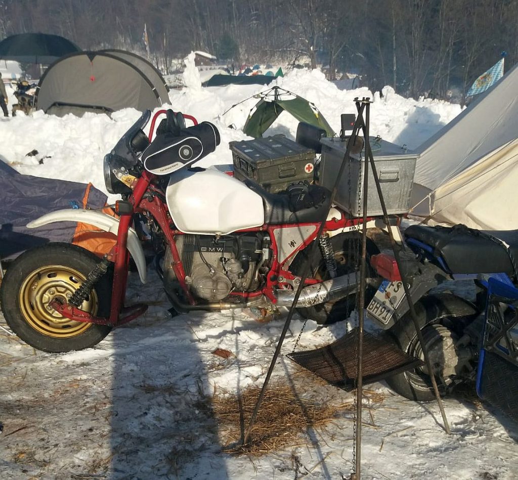 BMW Motorrad R 100 R Gespann auf dem E-Treffen