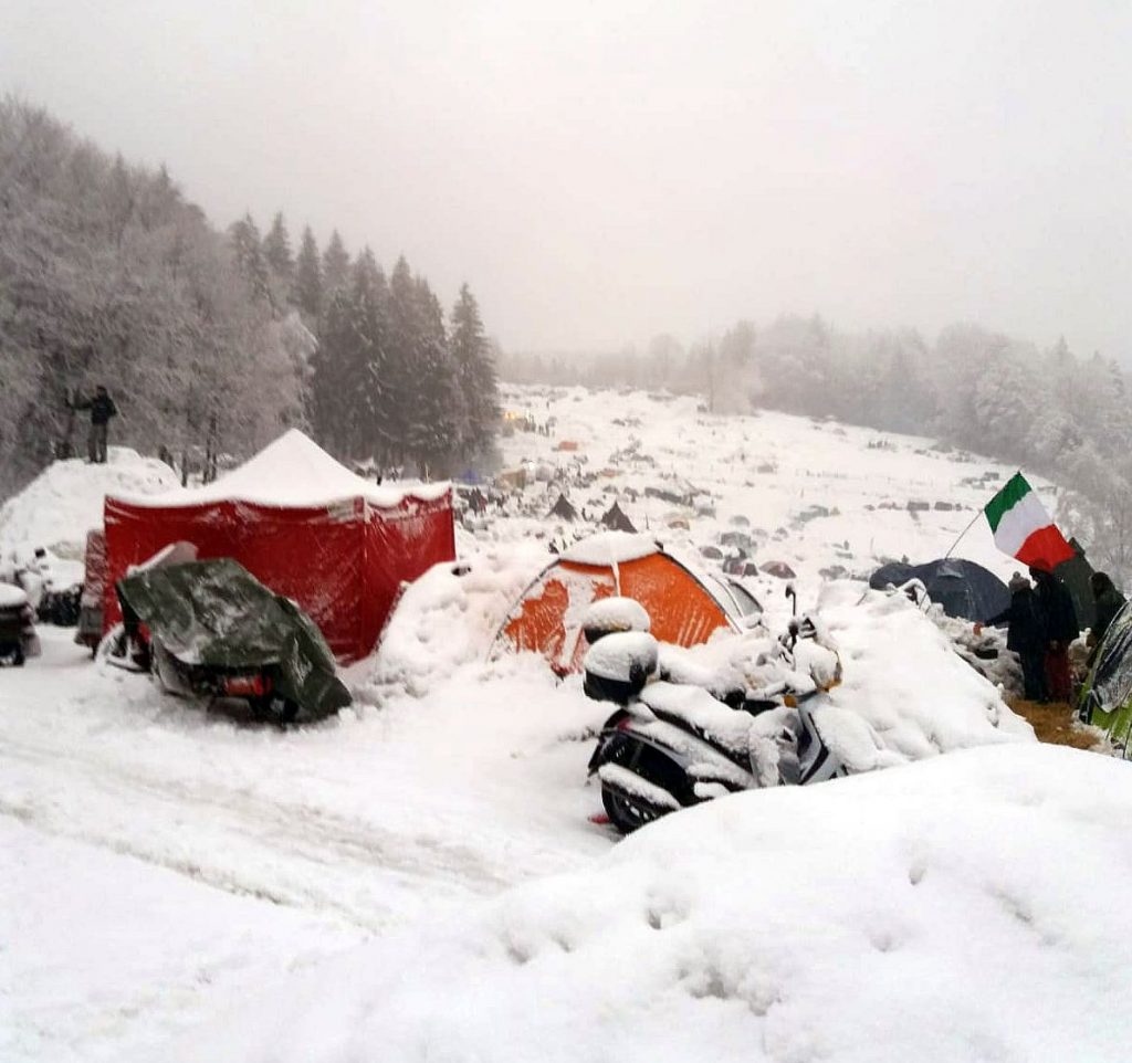 Viel Schnee in Solla beim E-Treffen